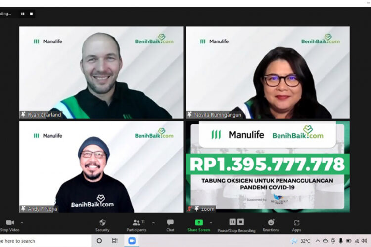 Donasikan Lebih dari 500 Tabung Oksigen, Manulife Indonesia Peduli Covid-19