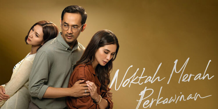 Noktah Merah Perkawinan Sajikan Drama Cinta Segitiga Antara Marsha Timothy, Oka Antara, Sheila Dara Aisha
