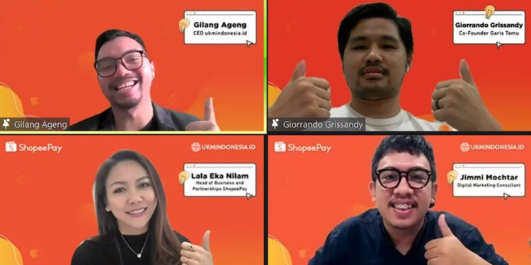 Bersama ukmindonesia.id, ShopeePay Lakukan Pelatihan UMKM Gratis Jilid Tiga
