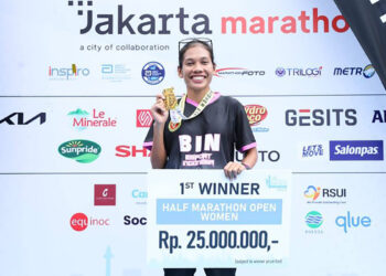 Odekta Elvina Naibaho Raih Juara 21K Jakarta Marathon 2022