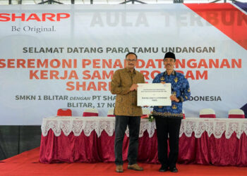 Tingkatkan Kompentesi Siswa, Sharp Class Kembali Hadir Di SMKN 1 Blitar