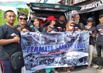 Tunjukkan Kepedulian, “Permata Sanny Peduli” Berikan Bantuan di Dua Desa Korban Gempa Cianjur