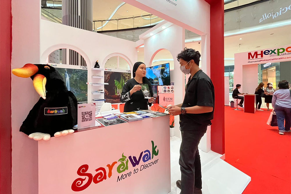 Sarawak Tourism Board Ramaikan Malaysia Healthcare Expo 2023 Di Jakarta