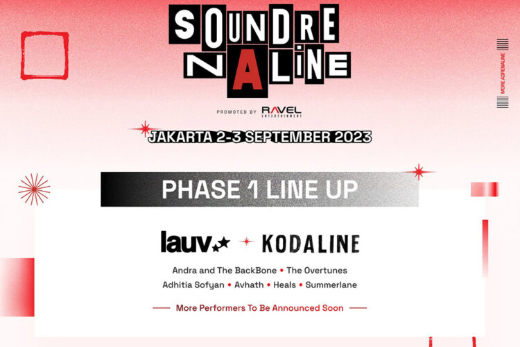Diselenggarakan Pada 2-3 September, Soundrenaline 2023 Umumkan Line Up Fase 1
