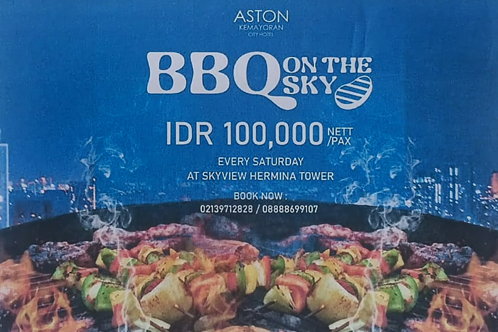 Aston Kemayoran City Hotel Hadirkan Barbeque Seru Diatas Langit