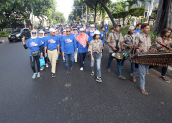 Jalan Santai PWI Pusat Rayakan HUT ke-62 IKWI Berlangsung Meriah
