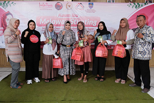 HaloPuan Bersama Kaum Ibu di Desa Pesarean Beraksi Lawan Stunting