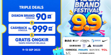 Blibli Gelar Mega Brand Festival 9.9, Berikan Voucher Gratis Ongkir, Cashback Hingga Diskon Sekaligus