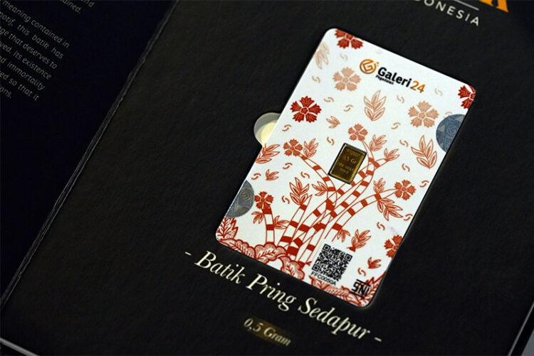 Galeri 24 Menghadirkan Emas Batangan Motif Batik Indonesia, Pesan Sekarang!
