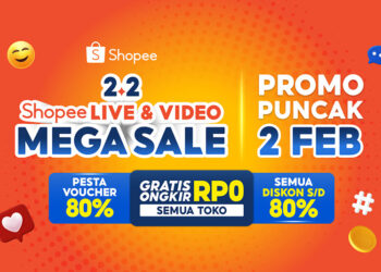 Merayakan Bulan Penuh Cinta dengan Sukacita di Hari Puncak 2.2 Shopee Live & Video Mega Sale