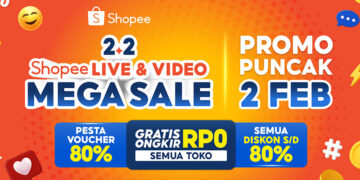 Merayakan Bulan Penuh Cinta dengan Sukacita di Hari Puncak 2.2 Shopee Live & Video Mega Sale