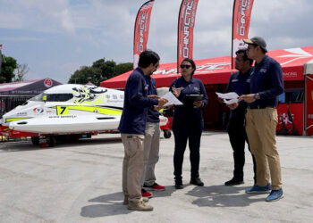 InJourney Aviation Service Sukses Kawal Logistik F1Power Boat Danau Toba 2024