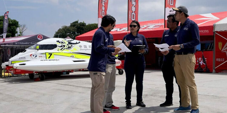 InJourney Aviation Service Sukses Kawal Logistik F1Power Boat Danau Toba 2024