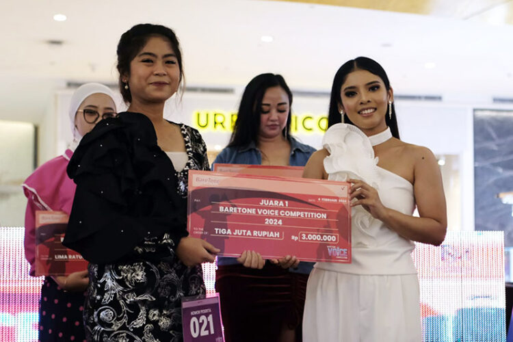 Ria Indriyani Raih Posisi Pemuncak di Ajang BareTone Voice Competition 2024