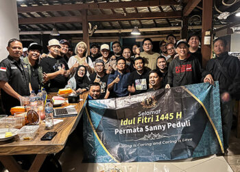 Permata Sanny Peduli dan YPJI Salurkan Bingkisan Lebaran untuk 100 Jurnalis, Bagi Kebahagian Jelang Idul Fitri 1445 H