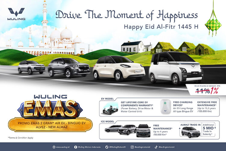 Sambut Hari Kemenangan, Wuling Gelar Program ‘Drive The Moment of Happiness’