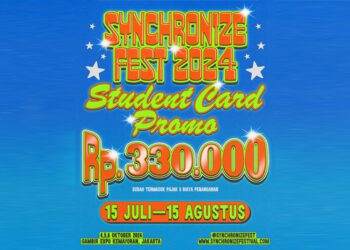 Synchronize Fest Tawarkan Harga Khusus Bagi Mahasiswa dan Pelajar