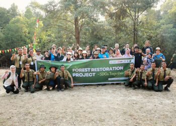 Belantara Foundation Ajak Pelajar Jepang Tanam Pohon di Tahura Sultan Syarif Hasyim