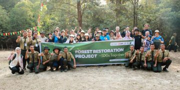 Belantara Foundation Ajak Pelajar Jepang Tanam Pohon di Tahura Sultan Syarif Hasyim