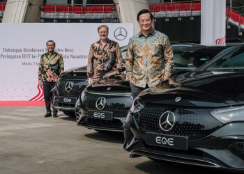Mercedes-Benz Dukung Perayaan HUT Ke-79 RI di IKN dengan Kendaraan Listrik