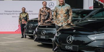 Mercedes-Benz Dukung Perayaan HUT Ke-79 RI di IKN dengan Kendaraan Listrik