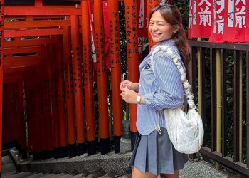 3 Inspirasi Outfit Stylish Amel Carla Saat Liburan di Jepang