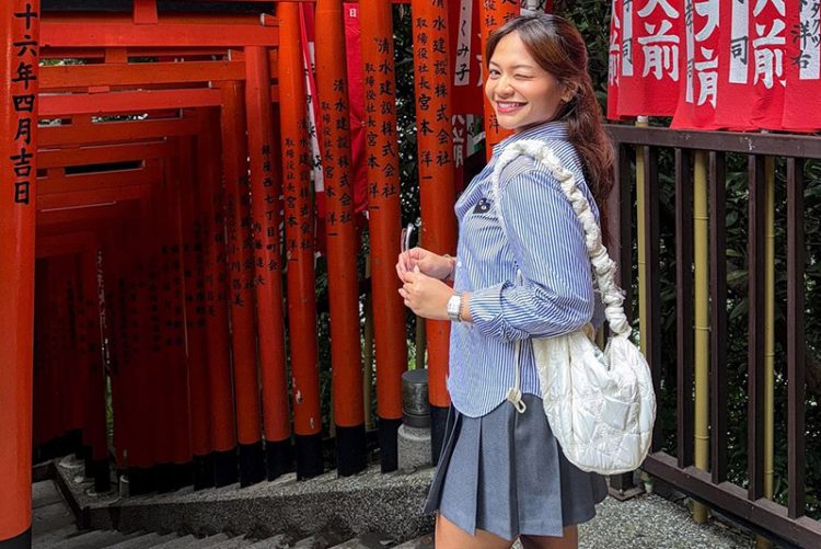 3 Inspirasi Outfit Stylish Amel Carla Saat Liburan di Jepang