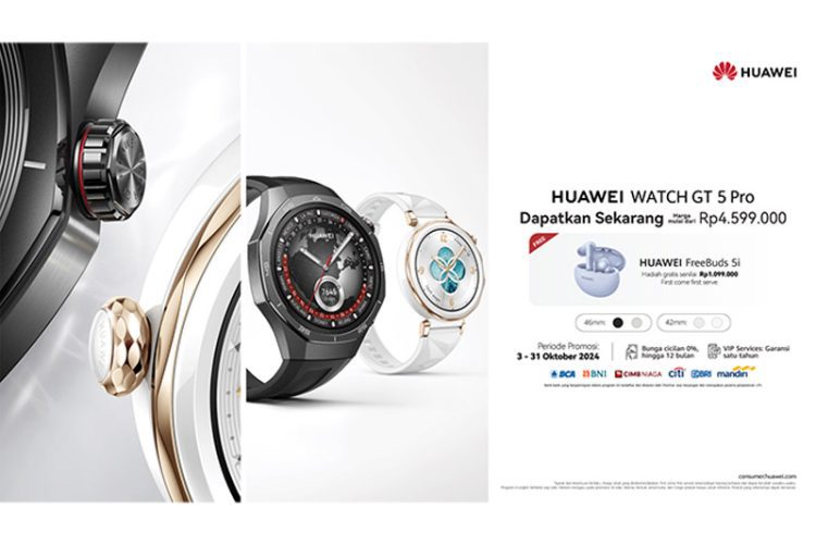 HUAWEI WATCH GT 5 Series Resmi Diluncurkan di Indonesia Dukung Aktivitas Sehari-hari