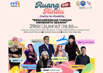 “Ruang Rindu Off Air Charity”, Berbagi Kasih Sambil Menghibur Dukung Anak Disabilitas