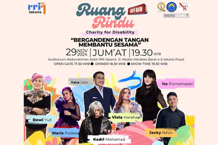 “Ruang Rindu Off Air Charity”, Berbagi Kasih Sambil Menghibur Dukung Anak Disabilitas