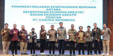 Kemenekraf-Garuda Indonesia Perkuat Kolaborasi Promosikan IP Lokal
