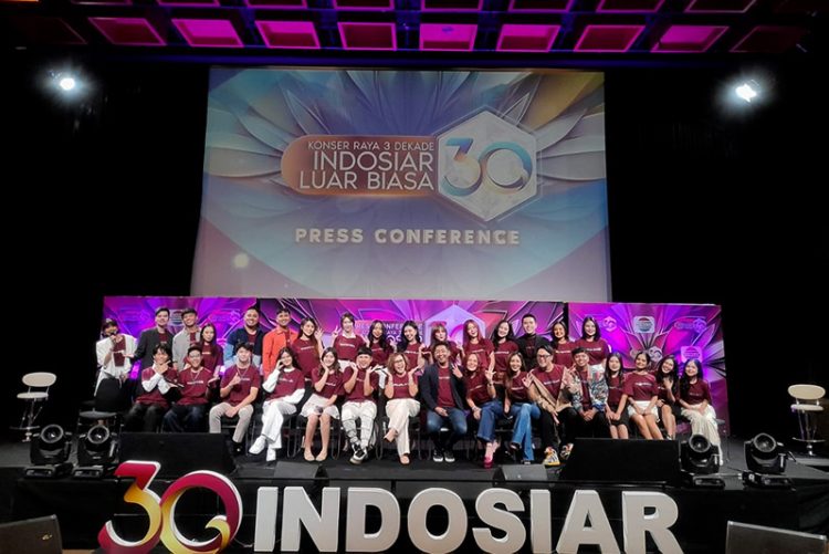 Rayakan HUT 3 Dekade, Indosiar Persembahkan Tiga Konser Raya Luar Biasa