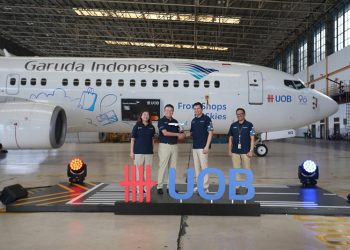 UOB Indonesia dan Garuda Indonesia Hadirkan Livery Eksklusif, Perkuat Sinergi Layanan Perjalanan dan Keuangan