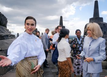 Kolaborasi Budaya Indonesia–Prancis, Ibu Negara Brigitte Macron Kunjungi Borobudur dan Museum Nasional