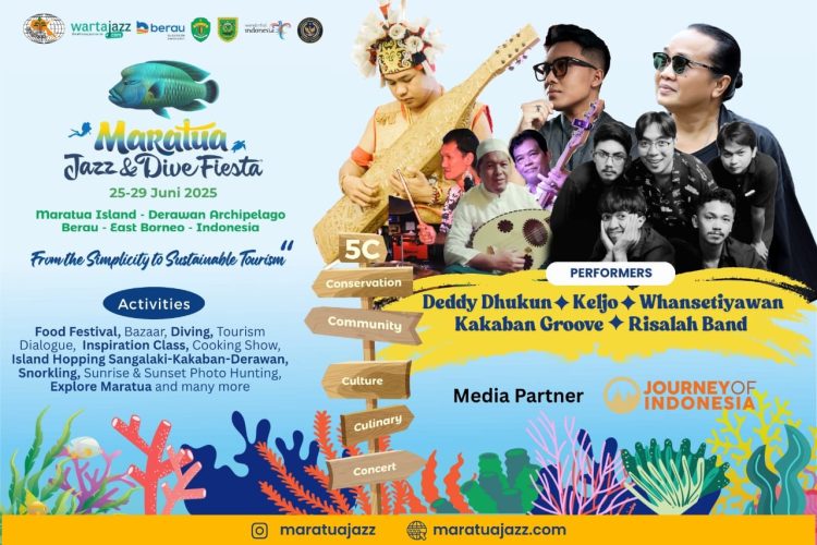 8th Maratua Jazz & Dive Fiesta, hadirkan Deddy Dhukun, Keljo hingga Whansetiyawan