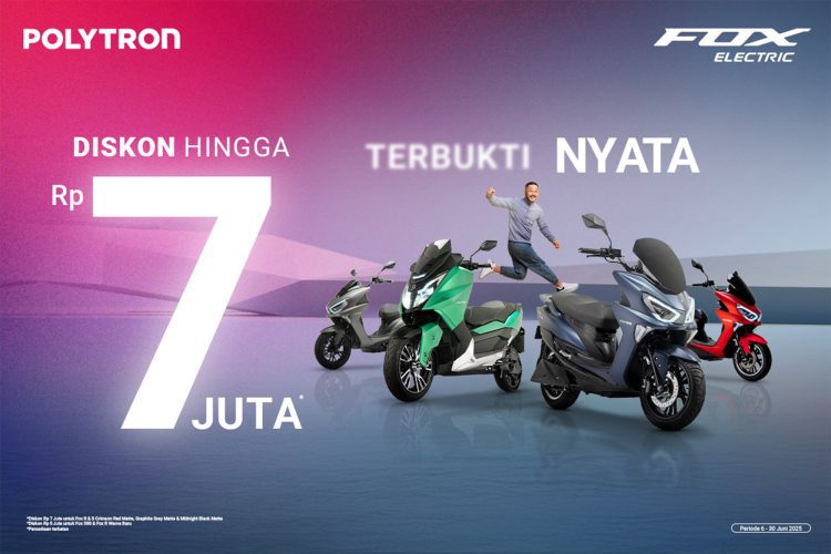 Polytron Tebar Diskon Rp 7 Juta demi Percepatan Adopsi Motor Listrik di Indonesia
