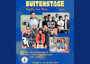 Gelar Perdana BUITENSTAGE, Hadirkan Rocker Kasarunk hingga Sigit Wardana