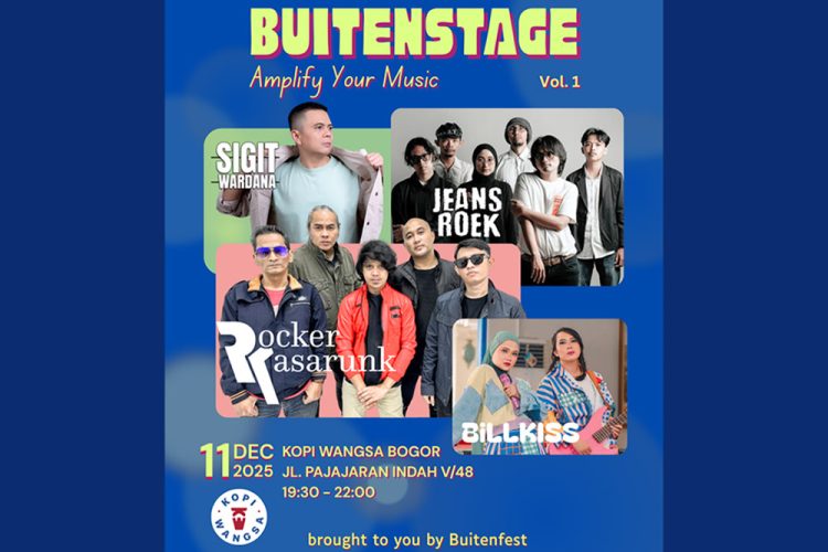 Gelar Perdana BUITENSTAGE, Hadirkan Rocker Kasarunk hingga Sigit Wardana