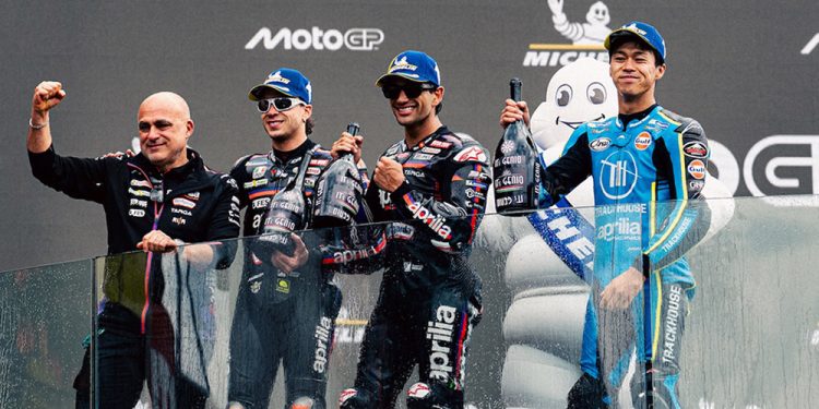 Sapu Bersih di Le Mans, Tinta Emas Aprilia dan Kembalinya Kejayaan Jorge Martín